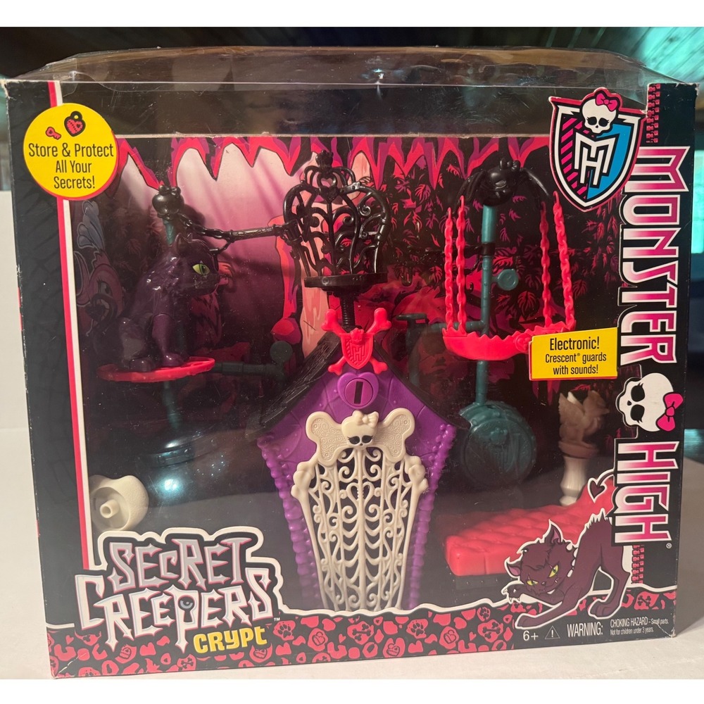 Mattel Monster High Secret Creepers Crypt Playset Crescent Cat BDF06 2013